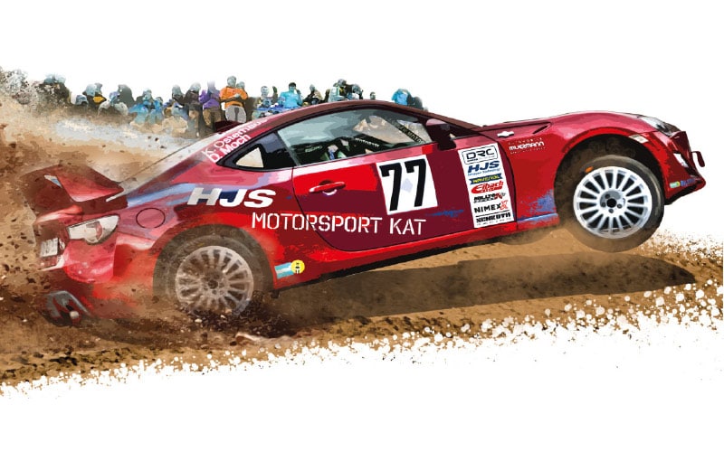 HJS Motorsport Illustration Toyota GT86